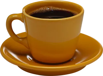 a cup of coffee on a saucer