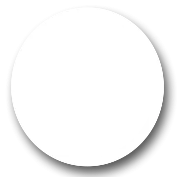 a white circle with a shadow on it