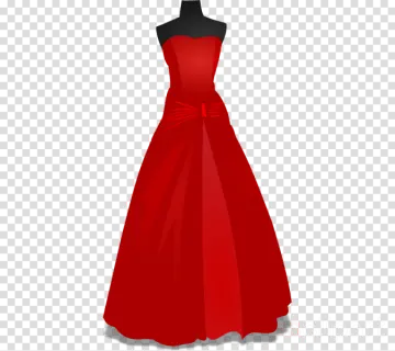 a red dress on a manne clipart