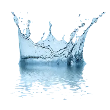 water splash on a white background