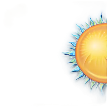 an image of a sun on a white background