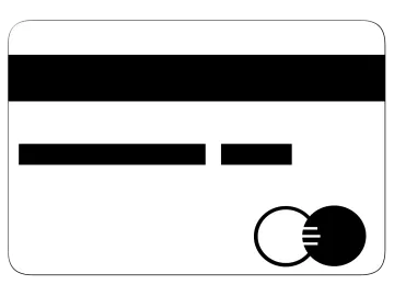 a black and white credit card