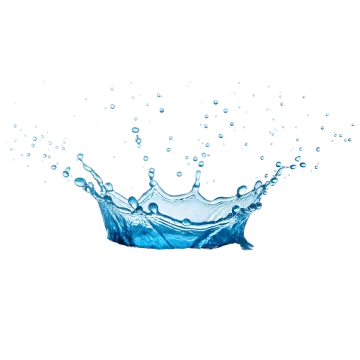 a water splash on a white background