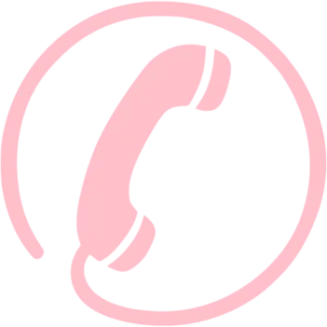 a pink phone with a white background