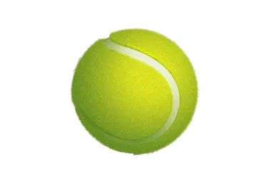 a tennis ball on a white background
