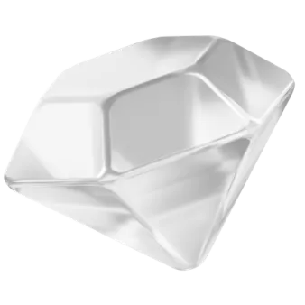 a white paper plate with a triangular shape