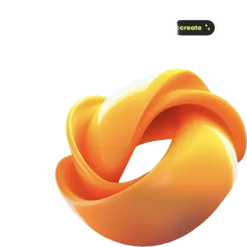 a picture of an orange and green object