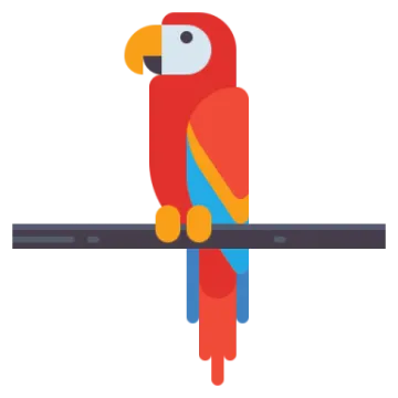 a colorful parrot sitting on a branch