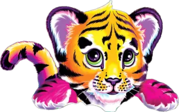 a drawing of a tiger's face