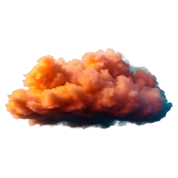 a cloud of smoke