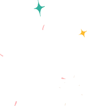 a white background with colorful cons on it