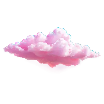 a pink cloud floating in the air