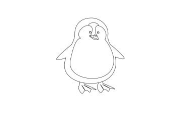 how to draw a penguin