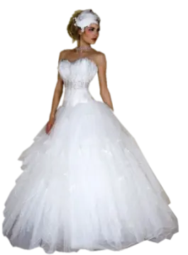 a woman wearing a white wedding dress