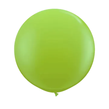 a green balloon on a white background