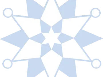 a snowflorer logo in blue and white
