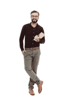 a man standing with his hands in his pockets