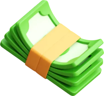 a stack of green and orange plastic pieces