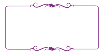 a purple frame on a white background