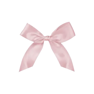 a pink bow on a white background