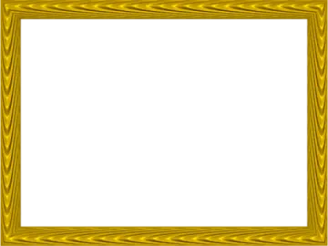 a gold frame on a white background