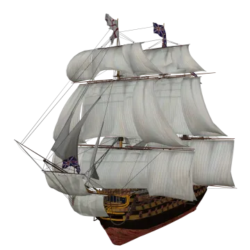 a large white sail