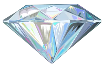 a diamond on a white background
