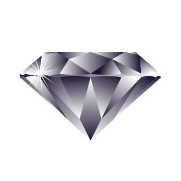 a diamond on a white background