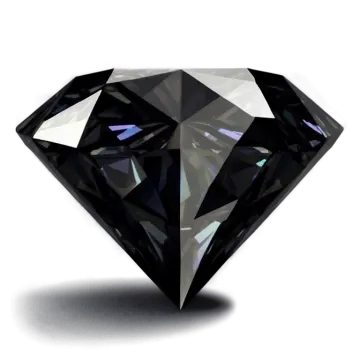 a black diamond on white background