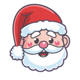a santa claus with a red hat and beard