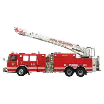 a red fire truck on a white background