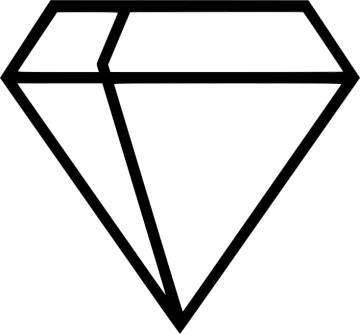 a black and white diamond