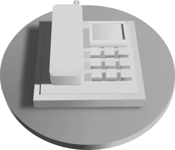 an image of a white object on a gray surface