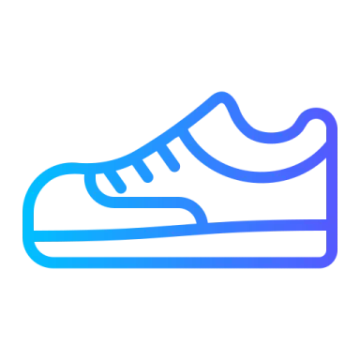 a pair of running shoes