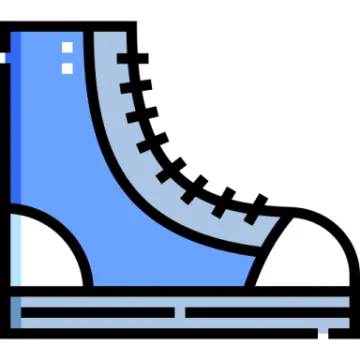 a pair of blue boots
