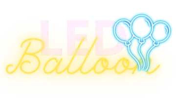 a neon sign that says it's balloon