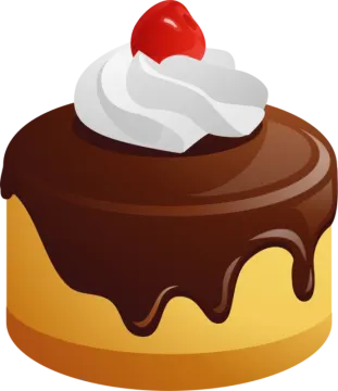 a chocolate cake with whipped cream and cherry on top