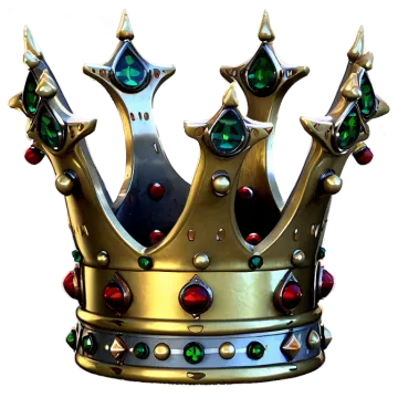 a golden crown with jewels on it