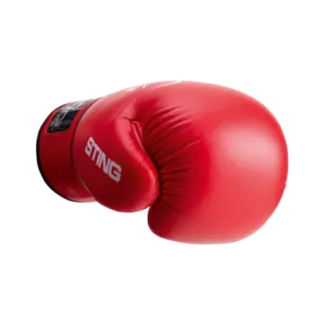 a pair of red boxing gloves