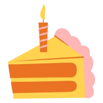 a birthday cake with a candle on top