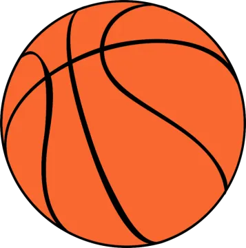 a basketball ball on a white background