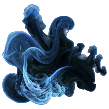 blue smoke on a white background