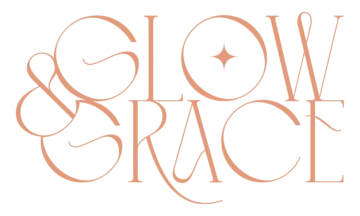 the logo for glow and grace