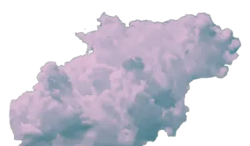 a cloud in the shape of a map