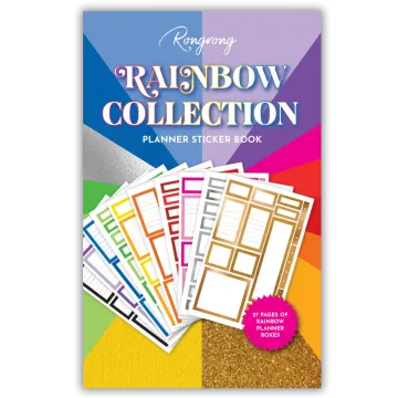 rainbow collection planner sticker book