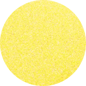 a circular image of yellow glitter