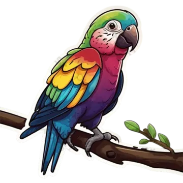 a colorful parrot sitting on a branch