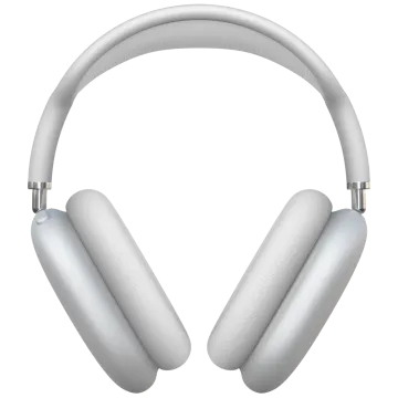 a pair of headphones on a white background