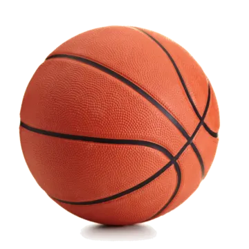 a basketball ball on a white background