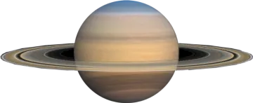 an image of the planet saturn with a ring around it